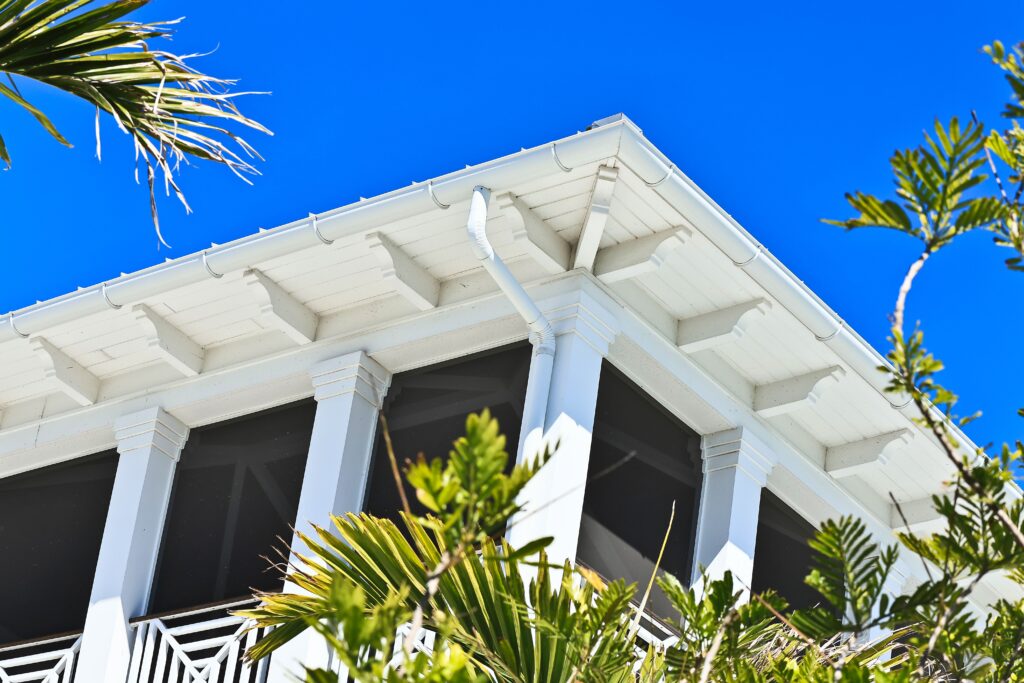 Elegant half-round gutters for homes in Panama City