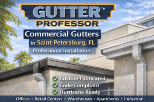 Commercial Gutters in Saint Petersburg, FL | Professional Installation by Gutter Professor
