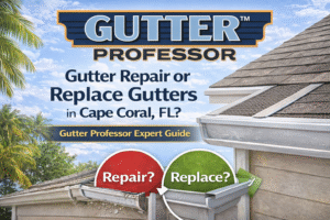 Gutter Repair or Replace Gutters in Cape Coral, FL | Gutter Professor
