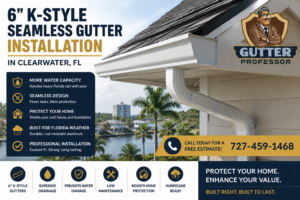 Seamless gutter installation Clearwater